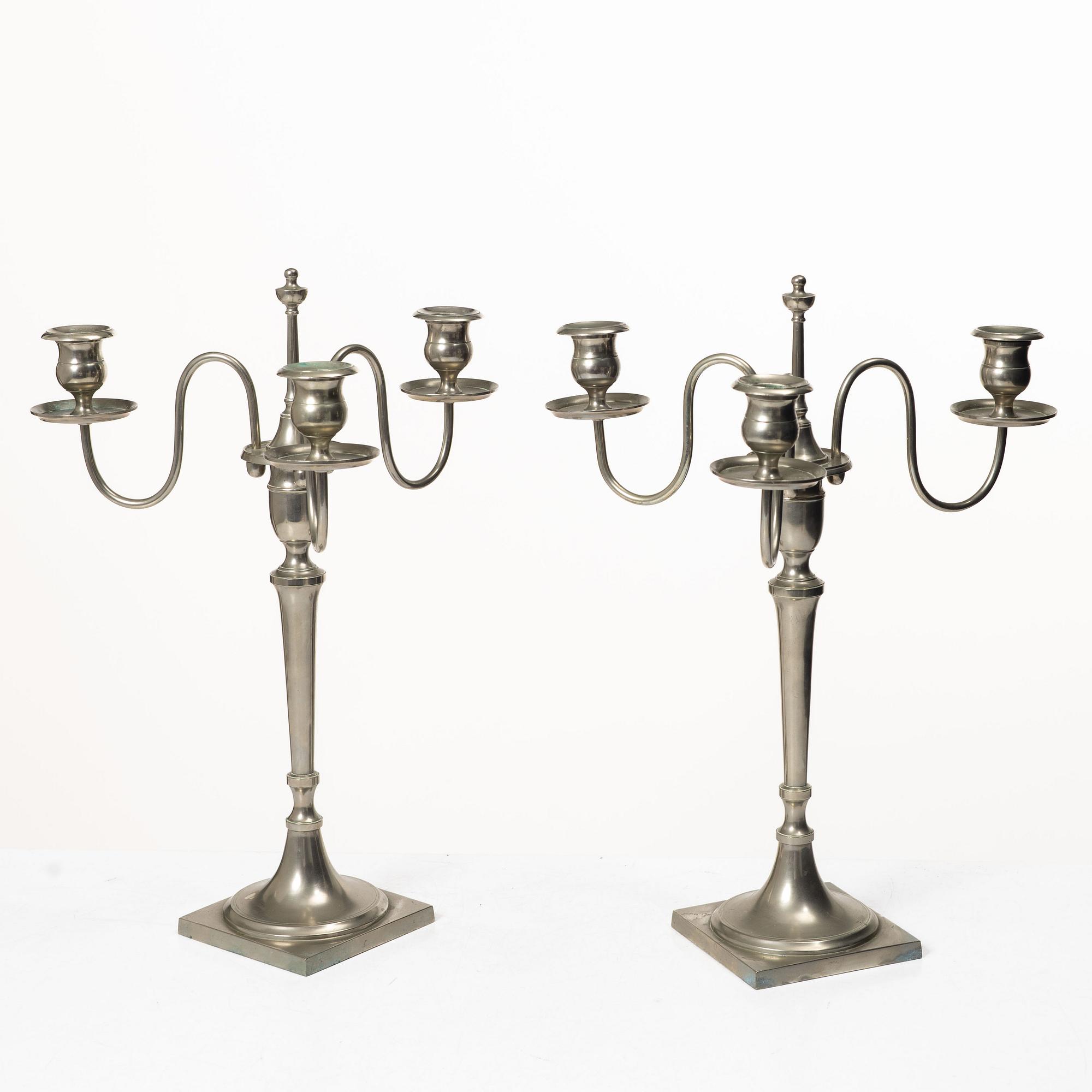 A pair of candelabra, Skultuna.