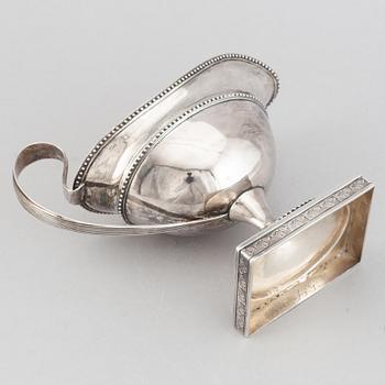 A swedish silver suace boat, mark of Lorenz Georg Weis, Norrköping, probably 1797.