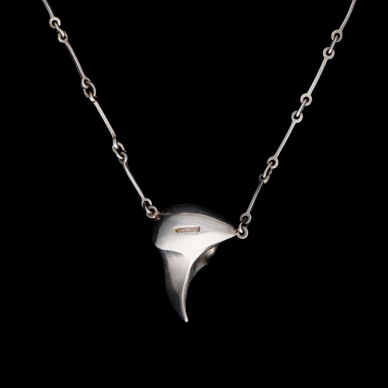 HALSSMYCKE, "Bestens nagel", sterling silver, Björn Weckström 1975.