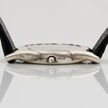 ARMBANDSUR, dam, silver med tillhörande ring Ole Kortzau, Georg Jensen, numrerad 43234.