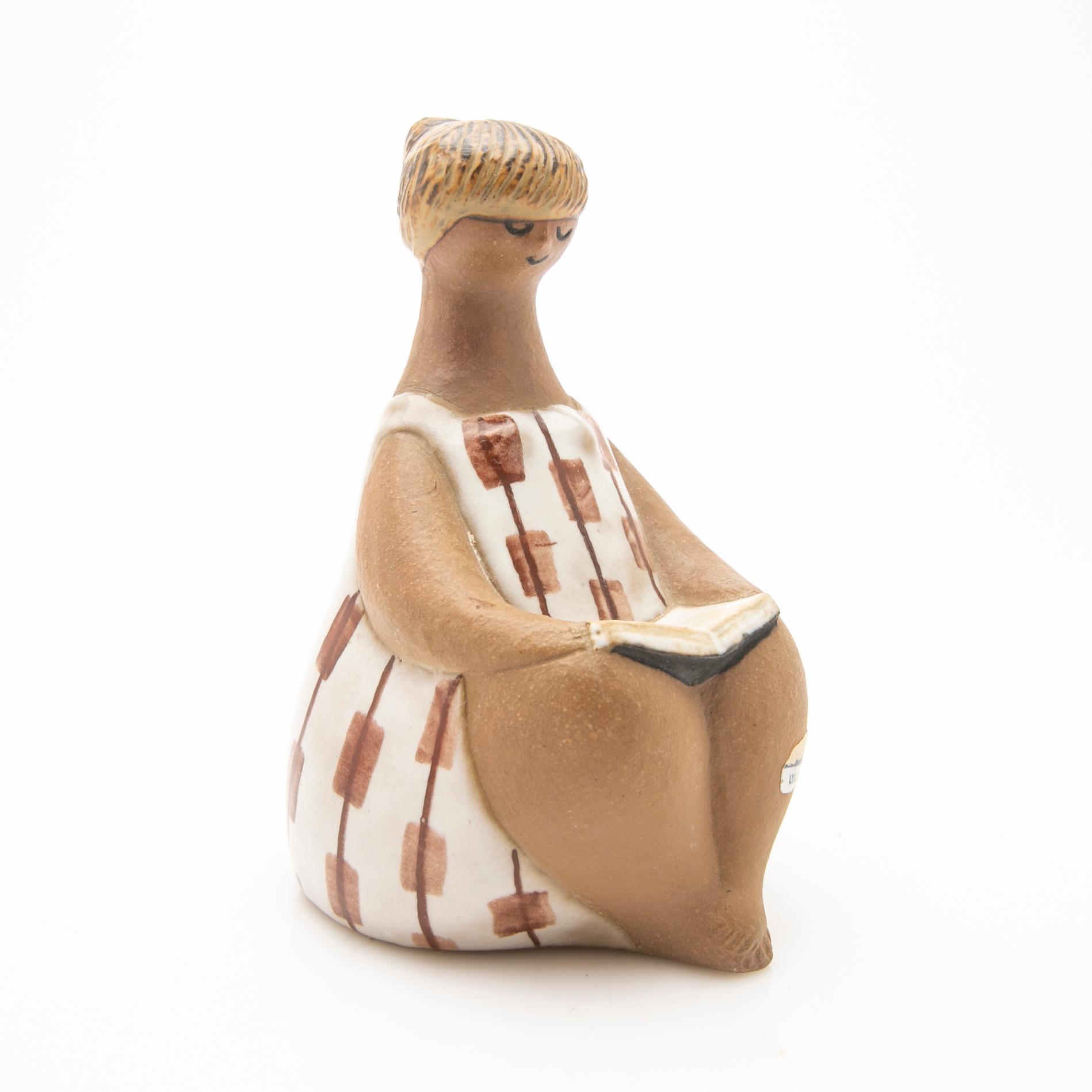 Lisa Larson, Figurine, stoneware, “Charlotta” from the “ABC-flickor” series, Gustavsberg.
