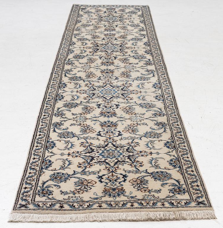 Carpet, gallery model, Nain, approximately 380 x 79 cm.