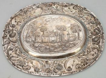 PRESENTERFAT, Barock, silver, 1700-tal.