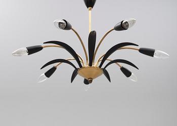 TAKLAMPA, 1900-talets mitt. Höjd ca 55 cm.