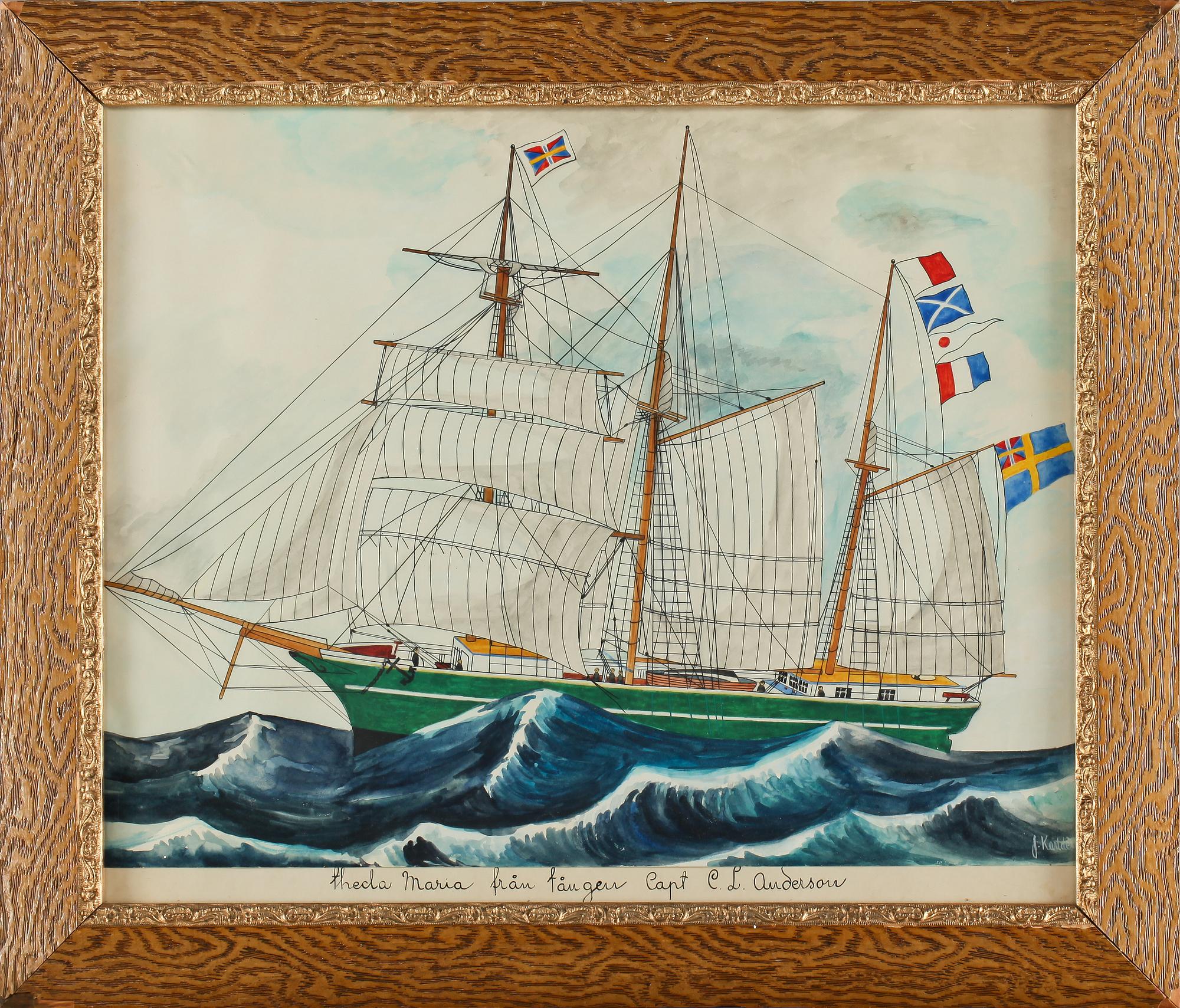 OKÄND KONSTNÄR, blandteknik, 1900-tal.