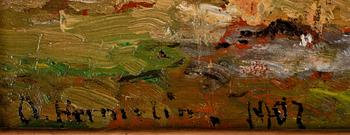 OLOF HERMELIN, Olja på pannå, sign o dat 1902.