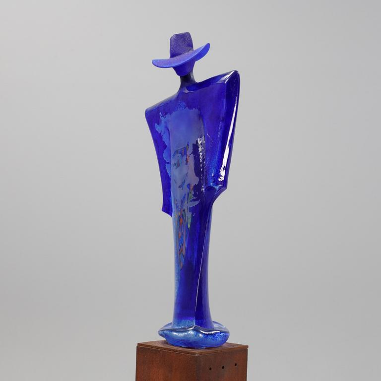 Kjell Engman, skulptur, unik, signerad. Kosta Boda.