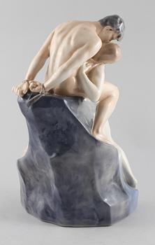 FIGURIN, porslin, nr 1132, formgiven av Theodor Lundberg, Royal Copenhagen, Danmark, 1900-talets andra hälft.