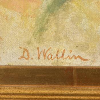 David Wallin, Porträtt i halvprofil.