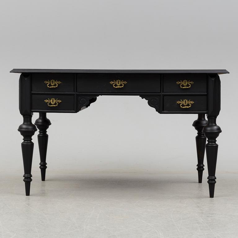 a painted neo Renaissance writing desk from the late 19th century.