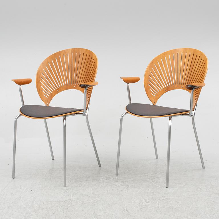 Nanna Ditzel,  six 'Trinidad' armchairs, Fredericia, Denmark.