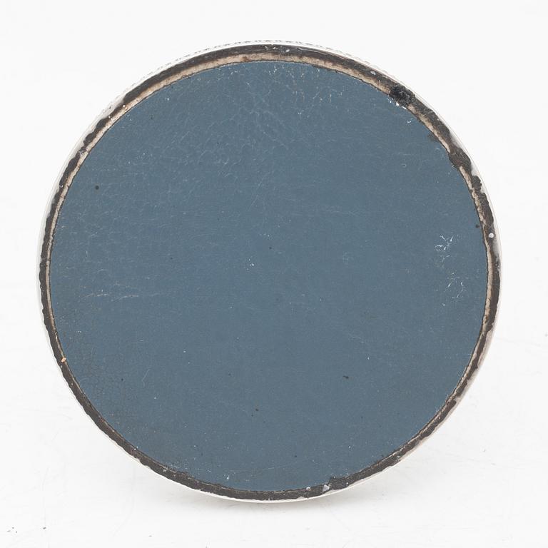 A pair of Swedish silver candlesticks, and a bowl, 1930s–60s.