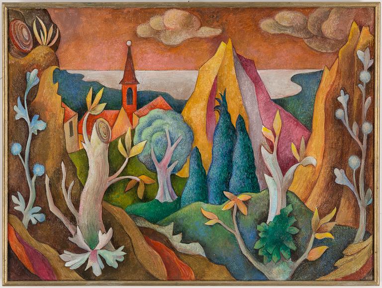 LOUIS SCHRIKKEL, oil on canvas, signed.