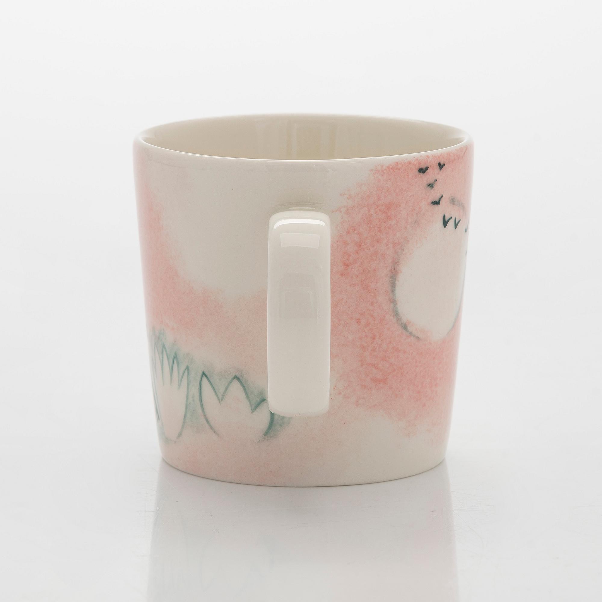 A porcelain Moomin 80 anniversary mug, 'Home', Moomin Characters, Arabia 2025, numbered 80.