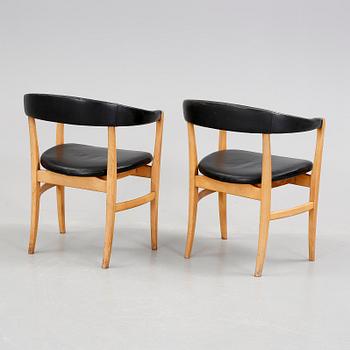 STOLAR, ett par, Westbergs möbler, troligen Carl-Axel Acking, 1940-tal.