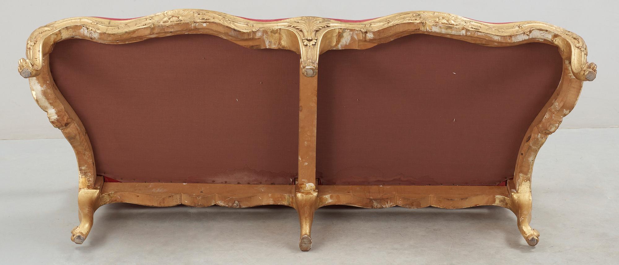 SOFFA, nyrokoko, 1800-talets andra hälft.