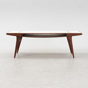 A Scandinavian teak and tiled coffee table, 1960's.