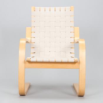 Alvar Aalto, a pair of late 20th century armchair model 406 Artek.