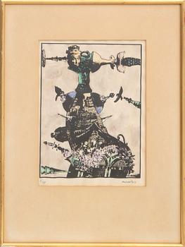 Max Walter Svanberg,  lithographs signed, one numbered 5/25.