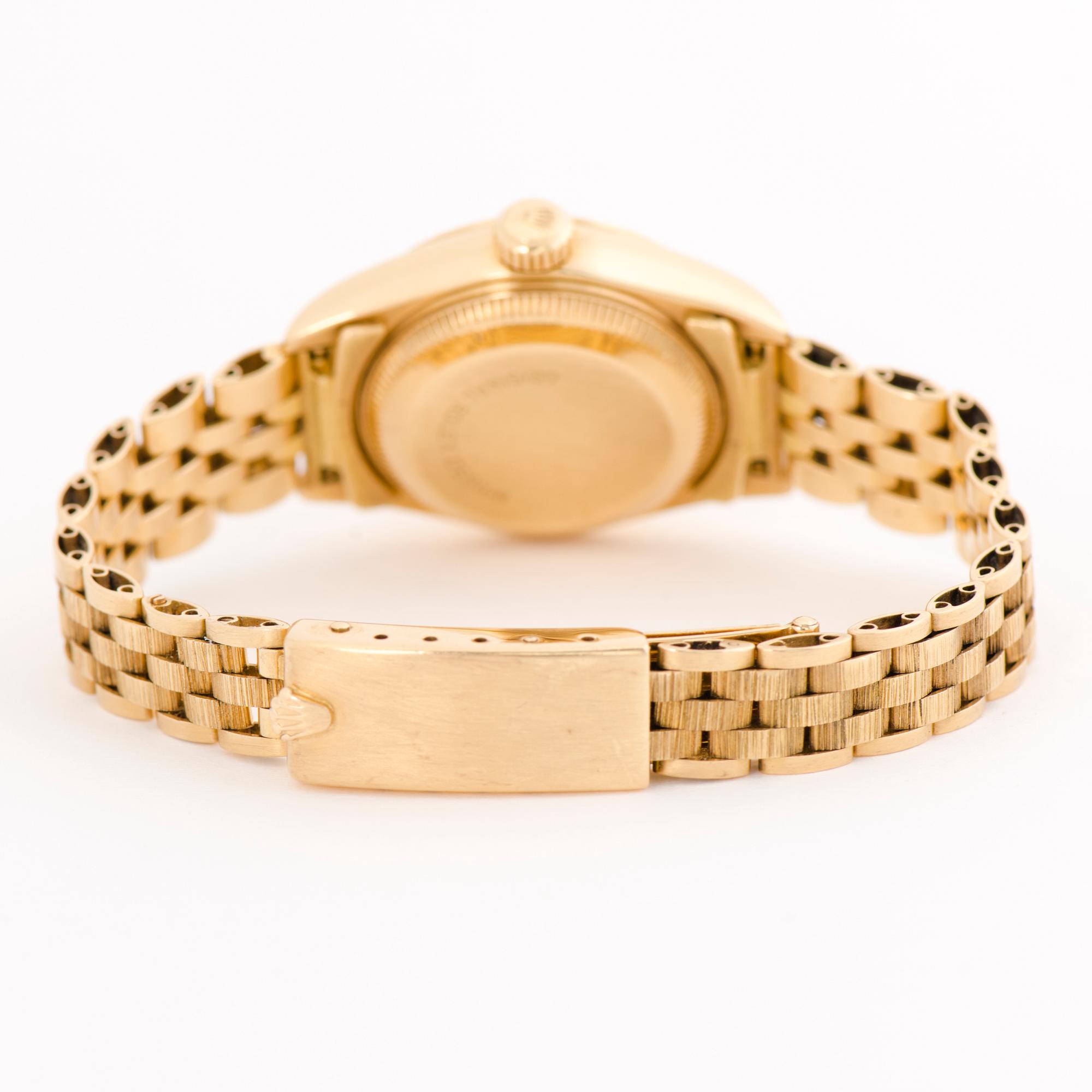 ROLEX, Datejust, 'Wood dial', wristwatch, 26 mm.