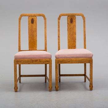 a pair of chairs from NK Nordiska Kompaniet Stockholm, 1930's.