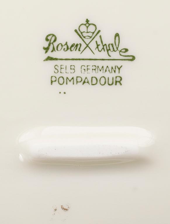 MATSERVIS, 57 del, porslin, Pompadour, Rosenthal.