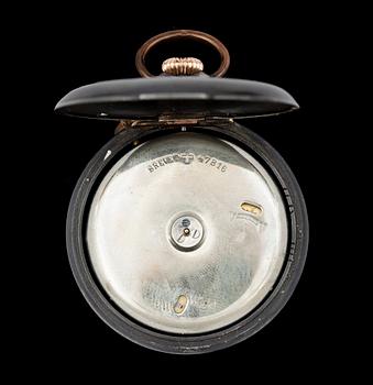 VÄCKARUR och FICKUR, 2+1st, 18k guld (fickur), bla Eterna o Bavaria, 1930-tal resp tid 1900-tal. Vikt (fickur) 31,6g.