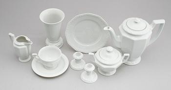 KAFFESERVIS, 29 del, porslin, "Classic Rose", Rosenthal.