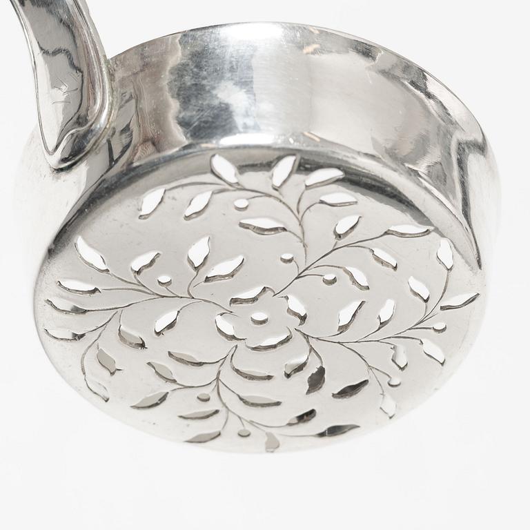 A silver sugar spoon, mark of Johan Wasserman, Lindesberg, Sweden 1785.