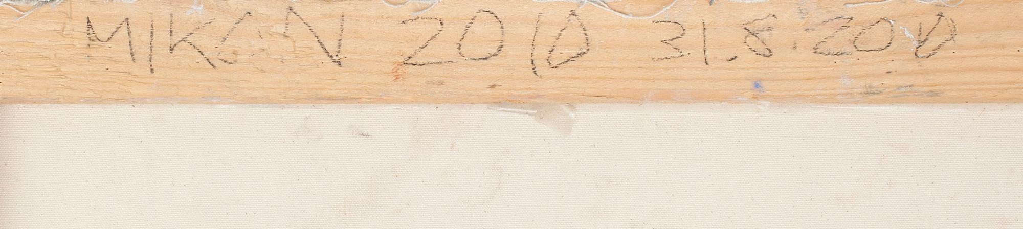 MIKKO JUNTURA, olja och gips på duk, a tergo signerad och daterad 2010.