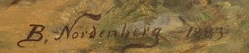BENGT NORDENBERG, oil on canvas signed and datead 1883.