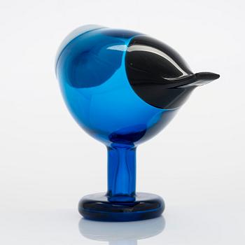 Oiva Toikka, A Blue Magpie glass bird, signed O. Toikka Nuutajärvi.