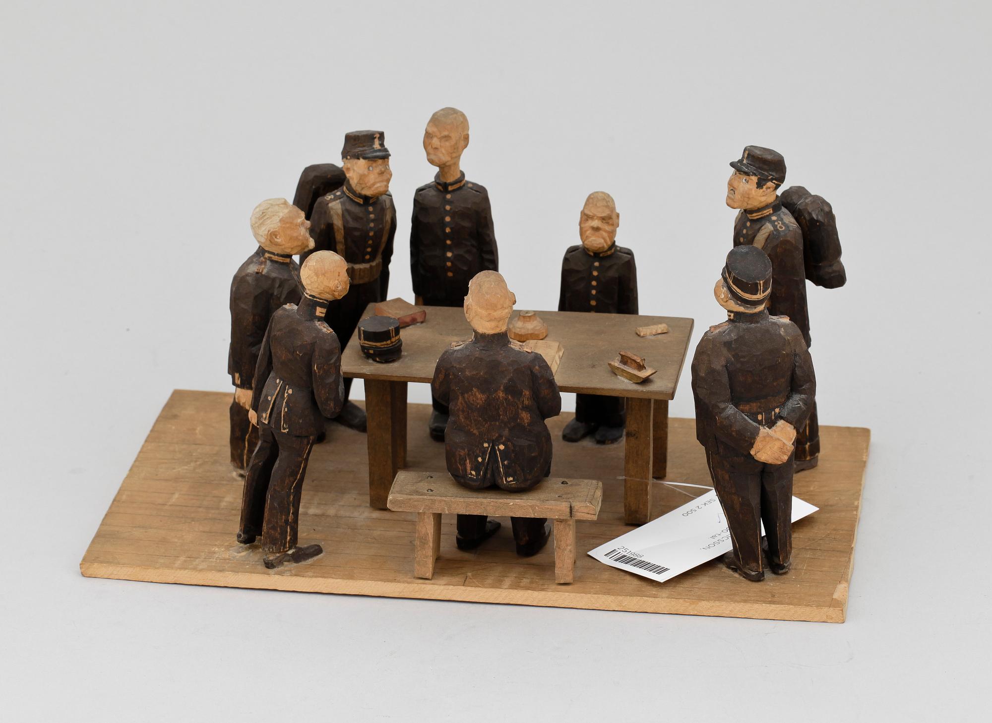 AXEL ERICSSON, träskulptur, 1900-tal.