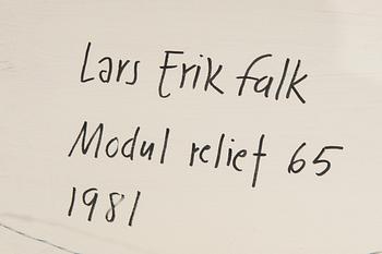 Lars-Erik Falk, skulptur, "Modul relief 65",