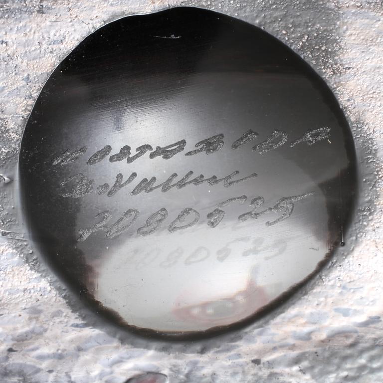 FLASKA, glas, Bertil Vallien, Kosta Boda, 1980/90-tal.