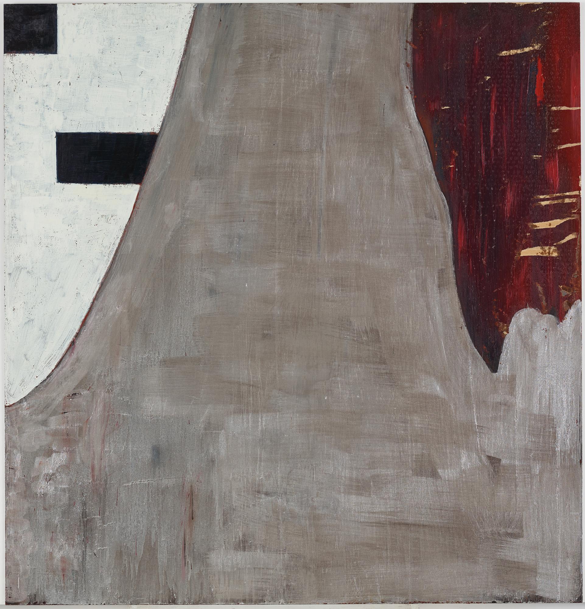 Fredrik Wretman, polyptyk 4 delar, olja på plåt, signerade och daterade -86 a tergo.