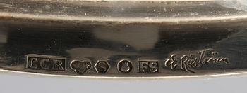 BRICKA, silver, Eric Råström, 1956. Vikt 1500 gram.