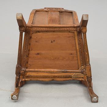 KARMSTOL, senbarockstil, 1800-tal.
