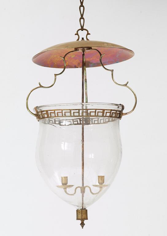 A Swedish 18th century two-light lantern.