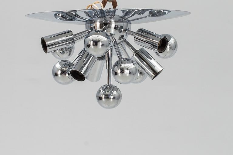 TAKLAMPOR, 2 st, Sputnikmodell, 1970-80-tal.