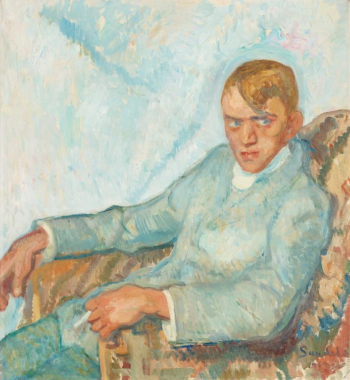 Gösta Sandels, Man with cigarette.
