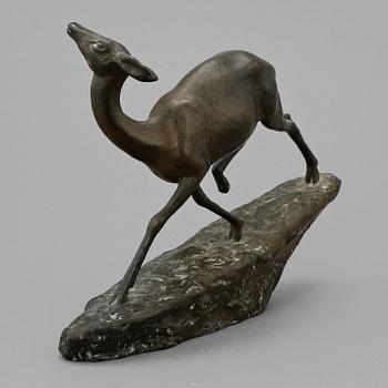 ARVID KNÖPPEL, skulptur, brons, Herman Bergman, sign.
