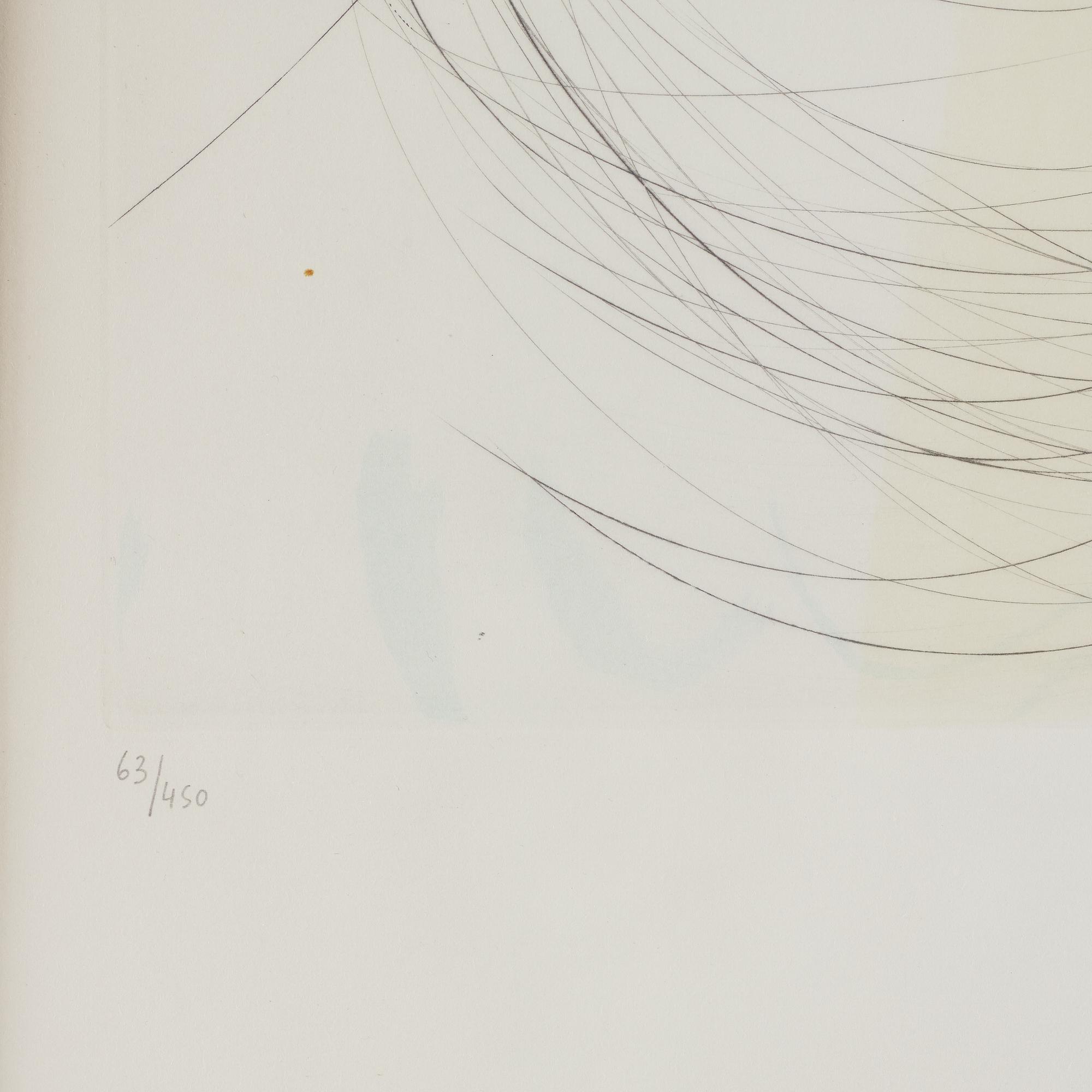 SALVADOR DALI, färgetsning och torrnål kolorerad med stencil, 1974, signerad och numrerad 63/450.