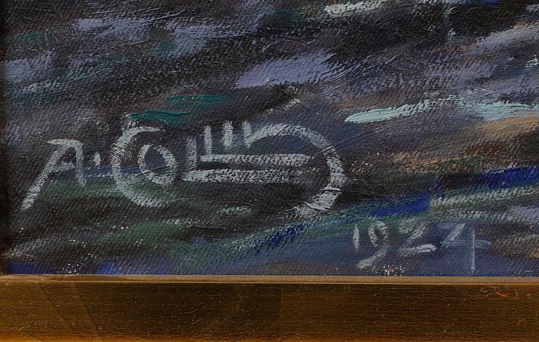 ALFRED COLLIN, olja på duk, signerad och daterad 1924.