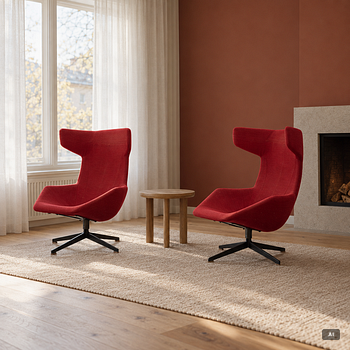 Alfredo Häberli, armchairs, a pair, “Take a Line for a Walk”, Moroso, second half of the 20th century.