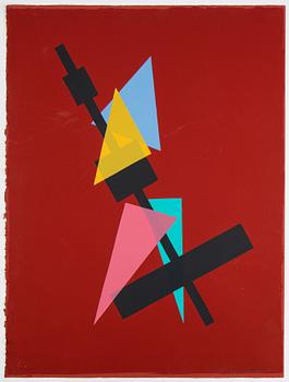 C Göran Karlsson, silkscreen ion colours, 1984, signed 166/200.