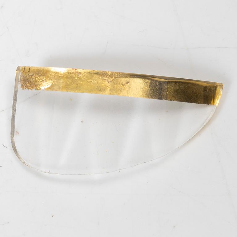 Four zwischengoldglas glasses, three of historic style from around the year 1900, one older.