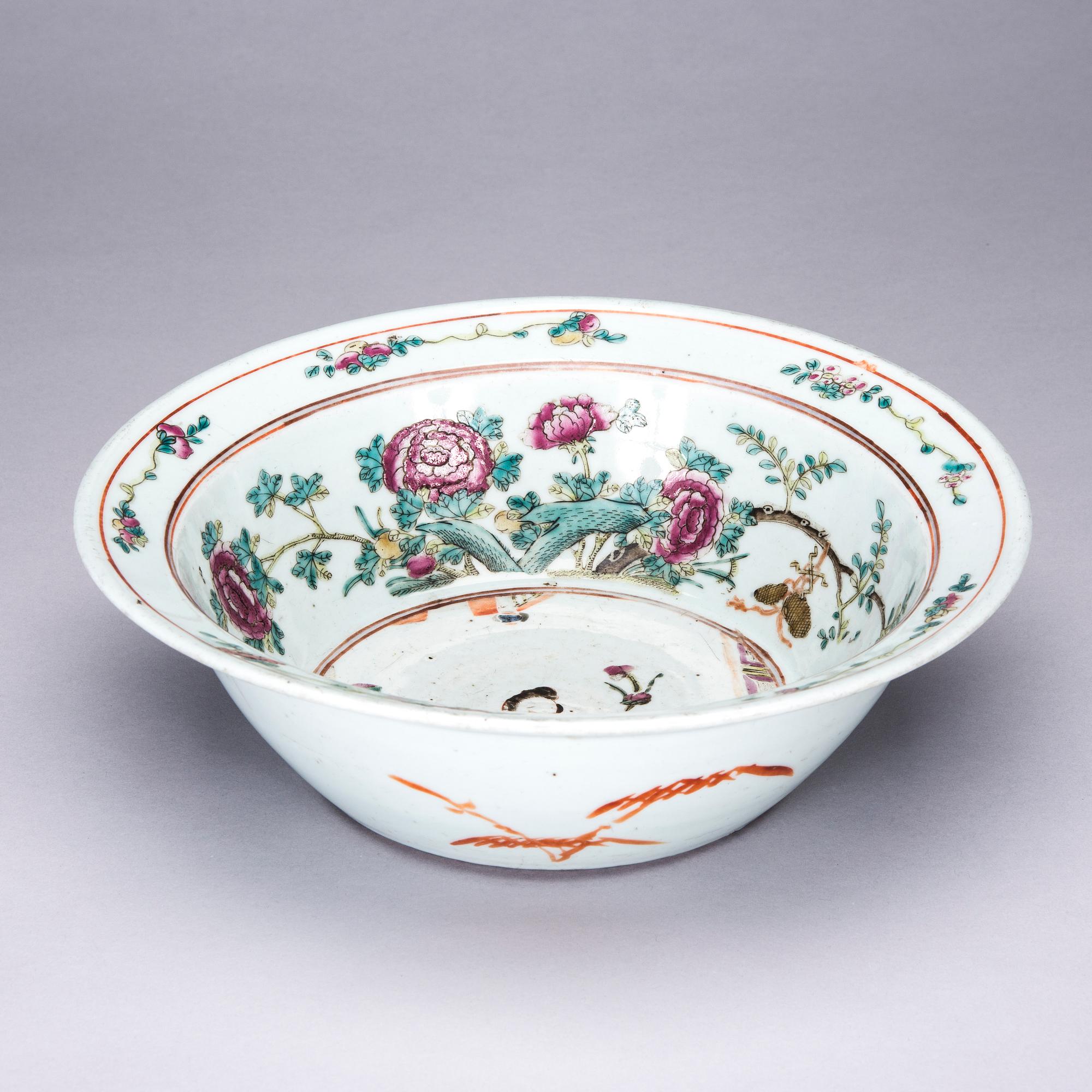 SKÅL, porslin, Kina, 1800-talets senare hälft.