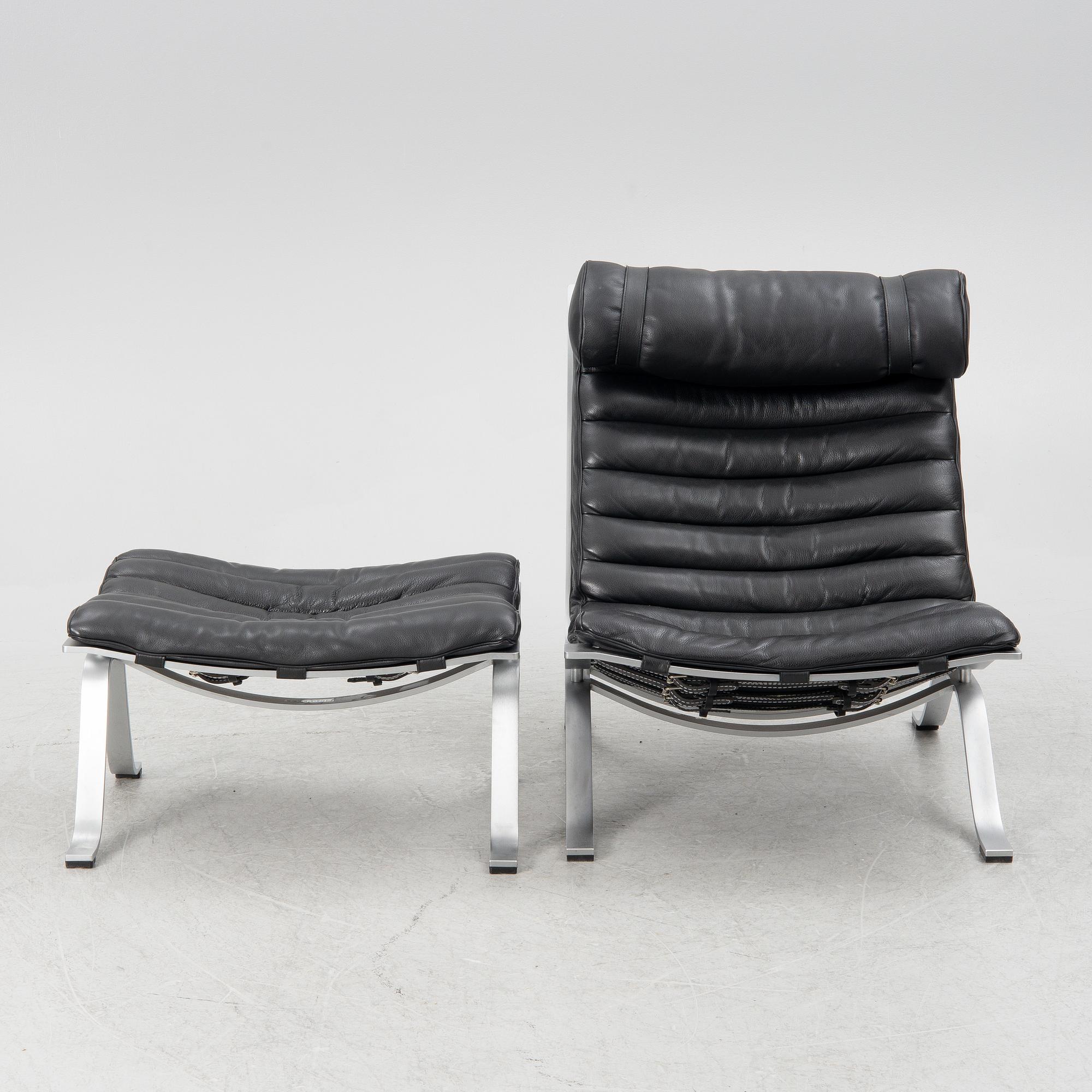 Arne Norell, "Ari", armchair with footstool, Norell Möbel AB.