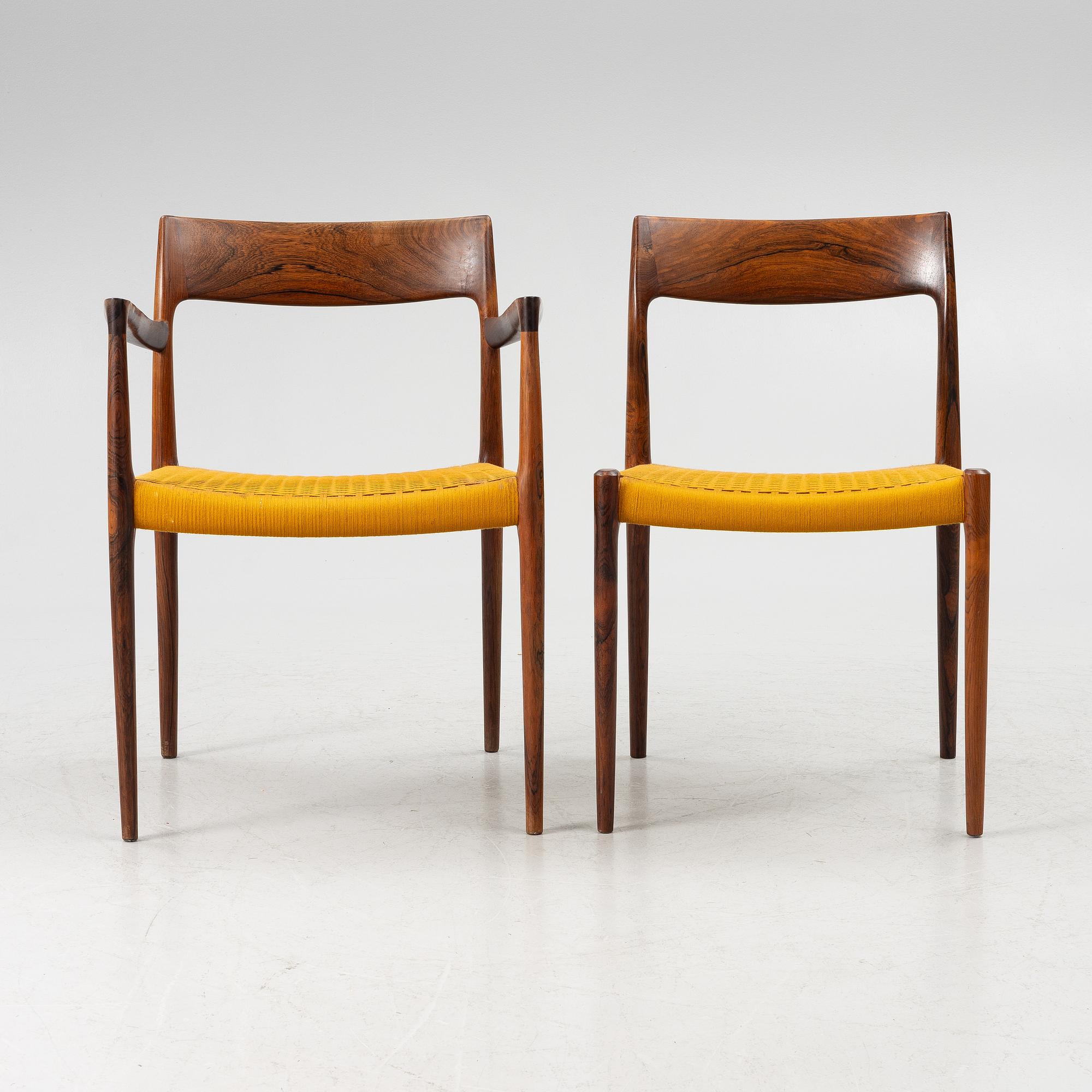 Matgrupp, 7 delar, Danmark, 1960-tal. Bland annat Niels Otto Møller för JL Møller.